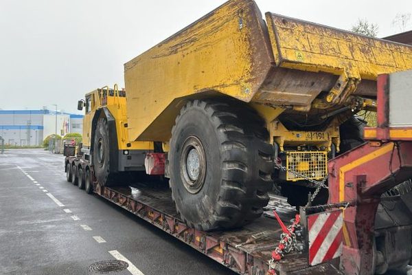 Międzynarodowy transport wozidła kopalnianego | Trasa: Essen (DE) – Katowice (PL)